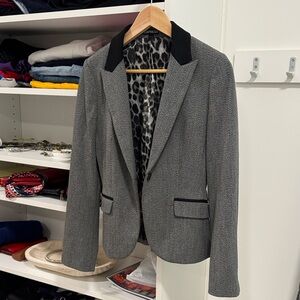 Express Gray and Black Women's Blazer